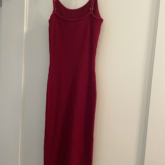 Fashion nova Burgundy/red sweater Dress - Picture 2 of 2